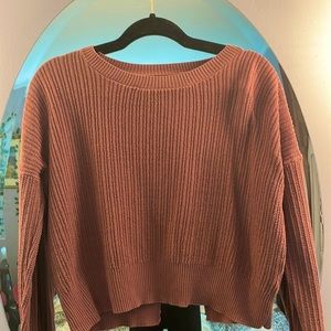 Purple cute back sweater